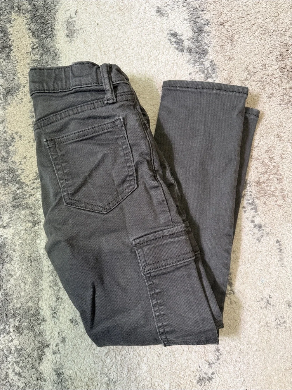 GAP Kids Charcoal Skinny Cargo Jeans